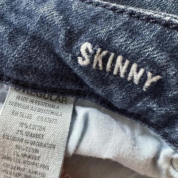 American Eagle Cut Off Skinny Jeans Women Size 8 Regular , Stretch - Picture 3 of 5